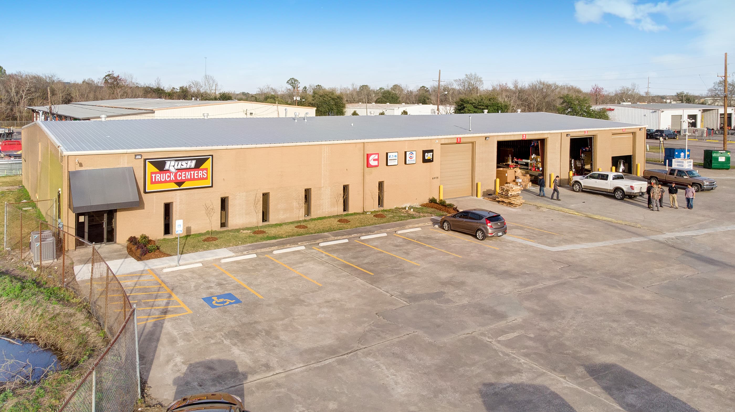 Rush Truck Center Beaumont — 14,460 sq ft remodel — offices, retail, service areas, 8,000 sq ft tenant improvement